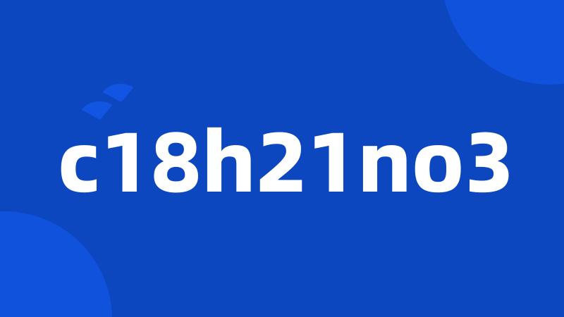 c18h21no3