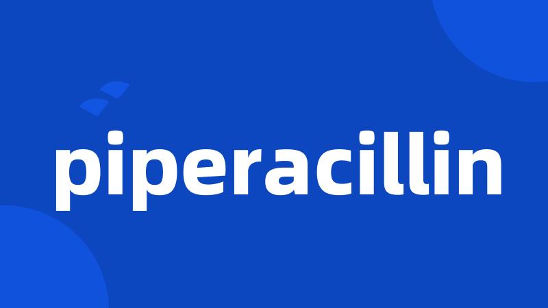 piperacillin