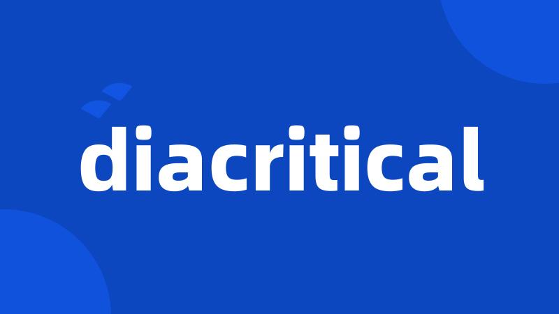 diacritical