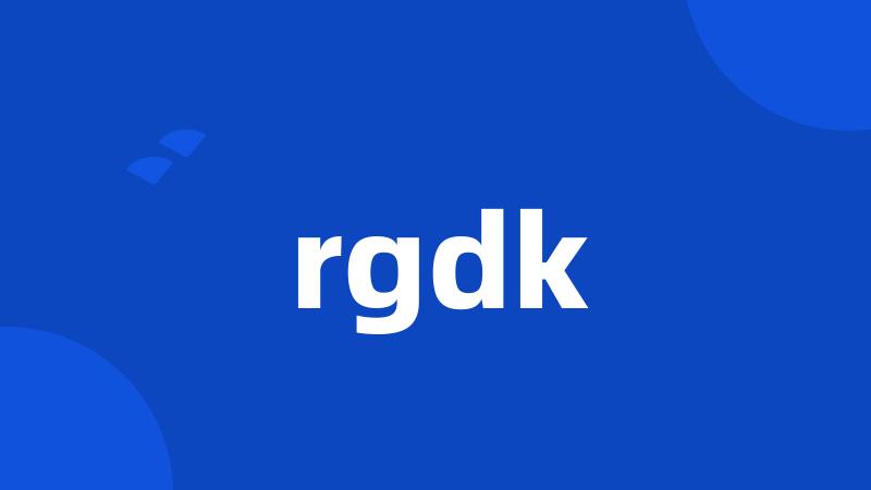 rgdk