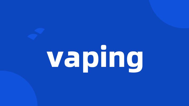 vaping