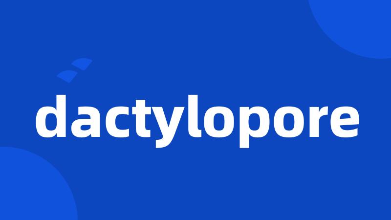 dactylopore