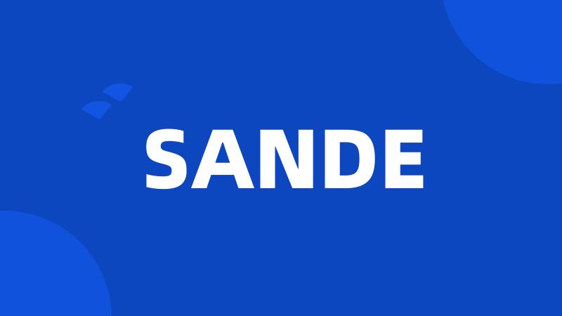 SANDE