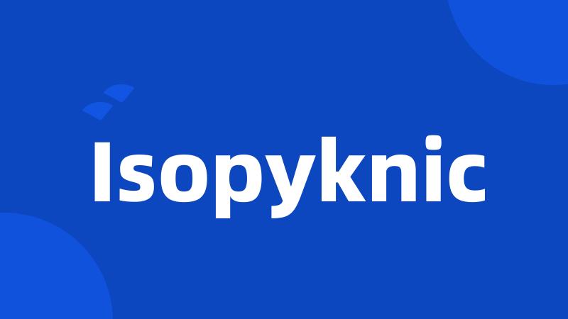 Isopyknic