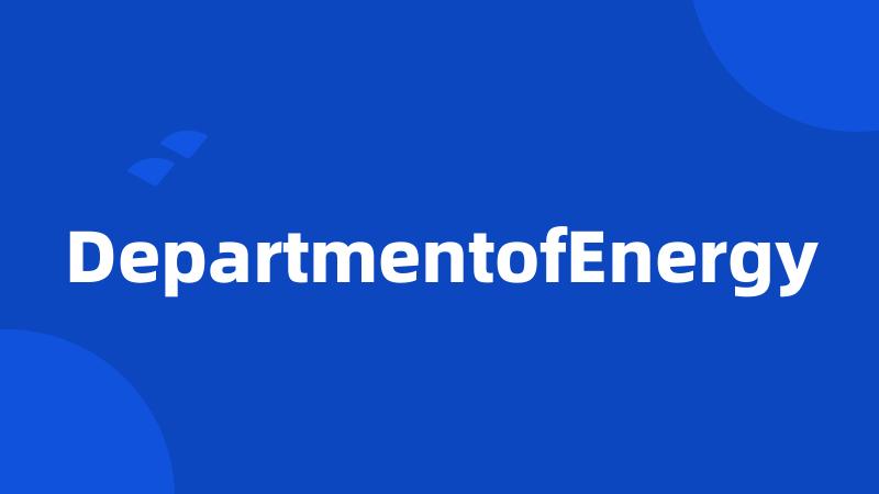 DepartmentofEnergy