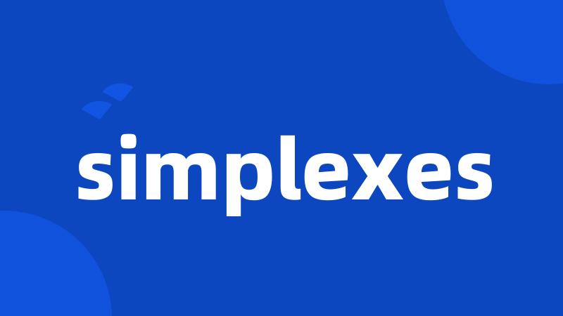 simplexes