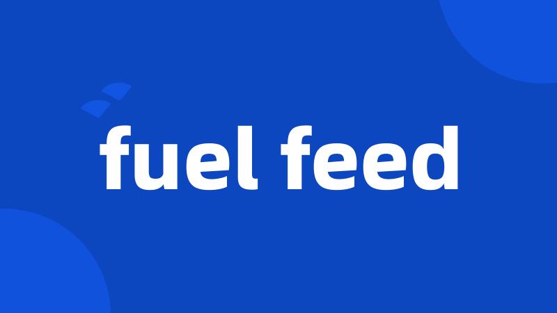 fuel feed