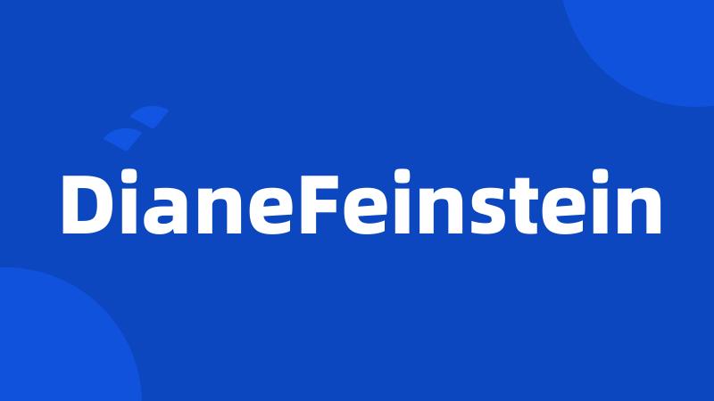 DianeFeinstein