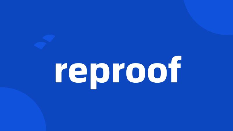 reproof