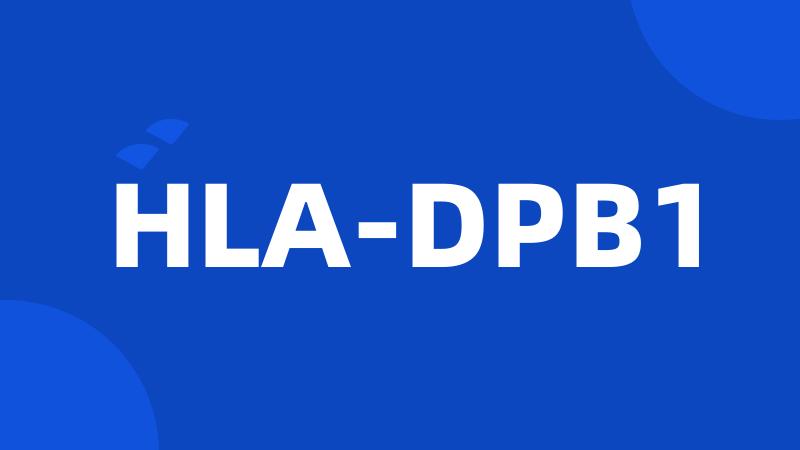 HLA-DPB1