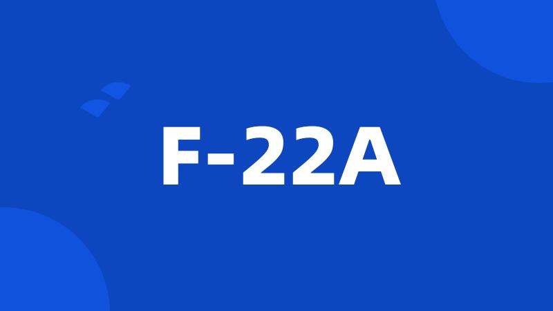 F-22A