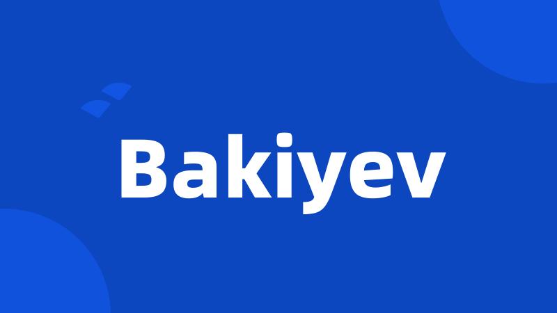 Bakiyev