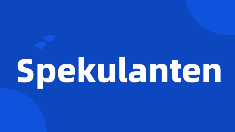 Spekulanten