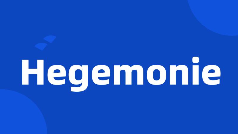 Hegemonie