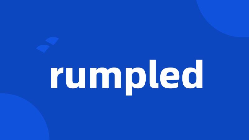 rumpled