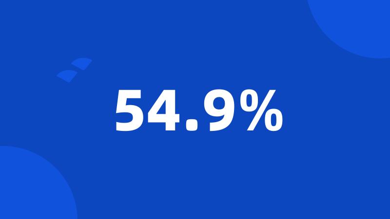 54.9%