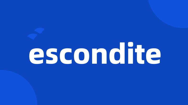 escondite