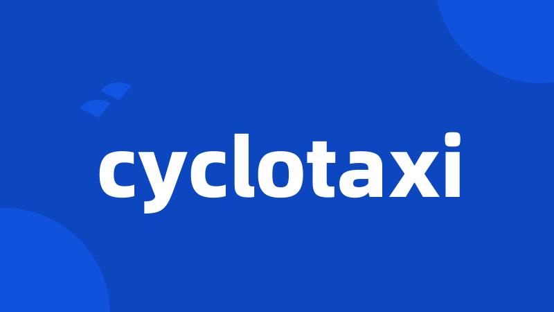 cyclotaxi