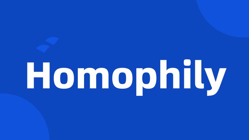 Homophily