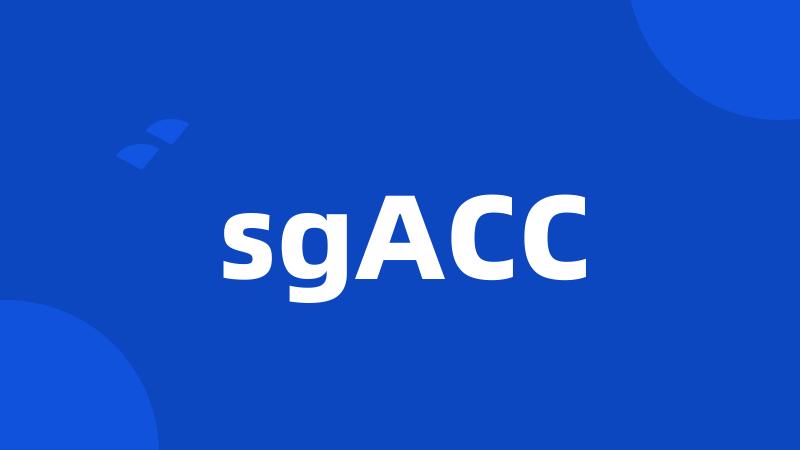 sgACC