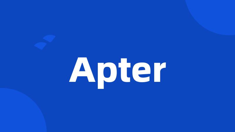 Apter