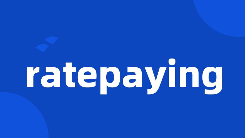 ratepaying