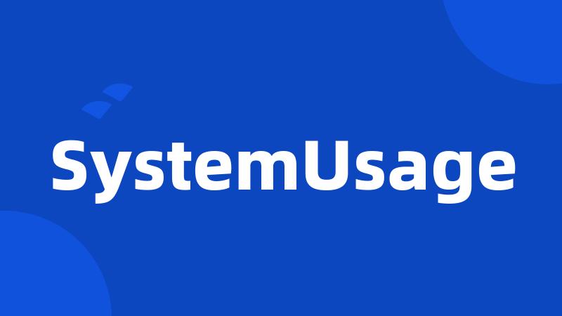 SystemUsage