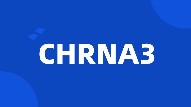 CHRNA3