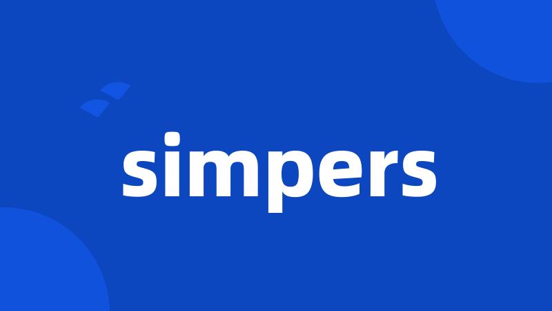 simpers