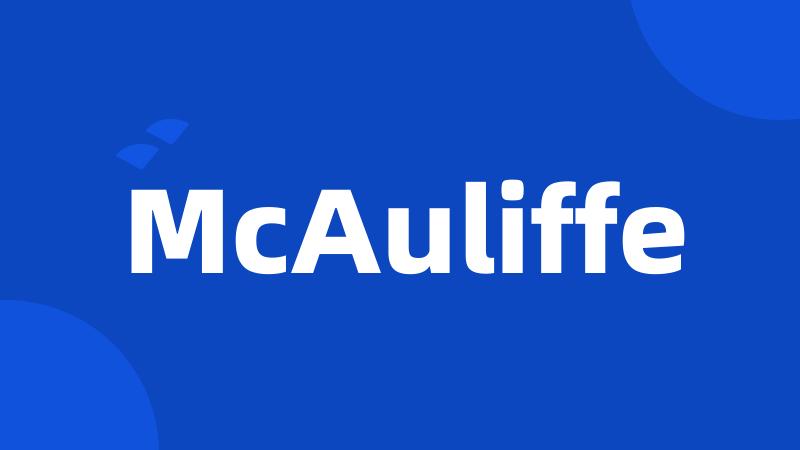 McAuliffe