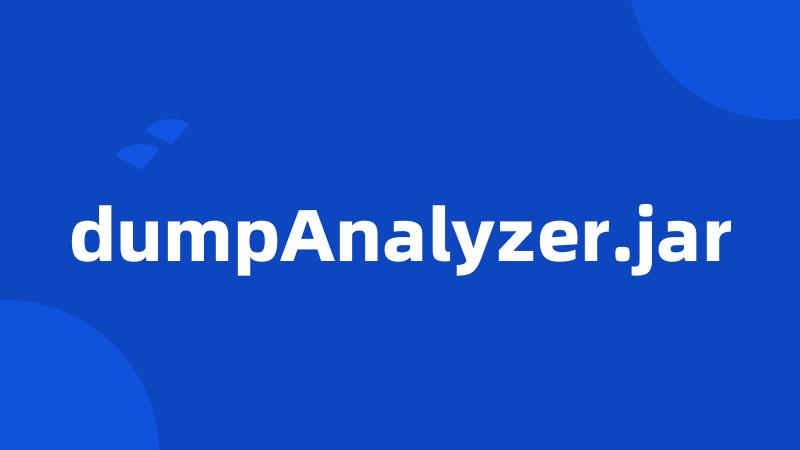 dumpAnalyzer.jar