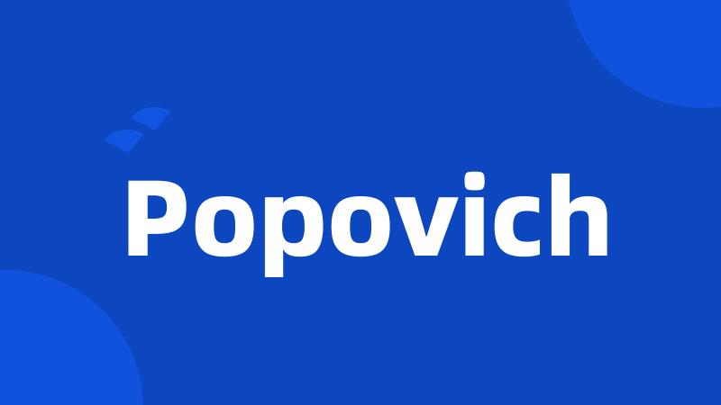 Popovich