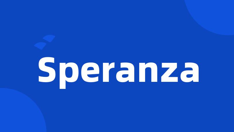 Speranza