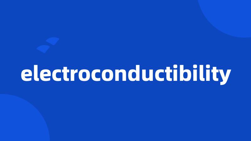 electroconductibility