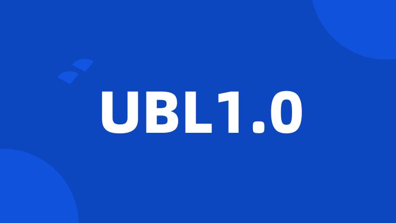UBL1.0
