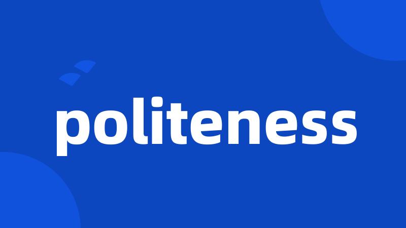 politeness