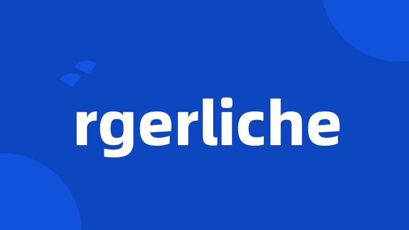 rgerliche