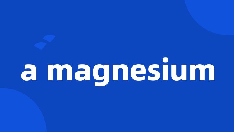 a magnesium