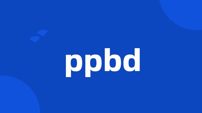 ppbd