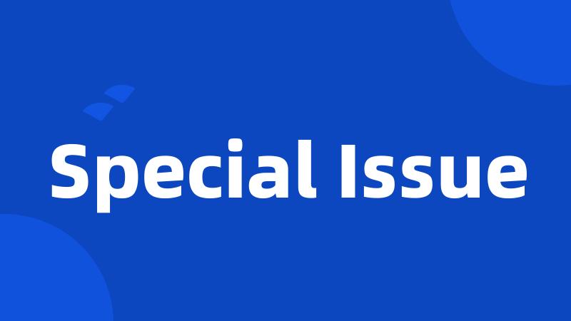 Special Issue