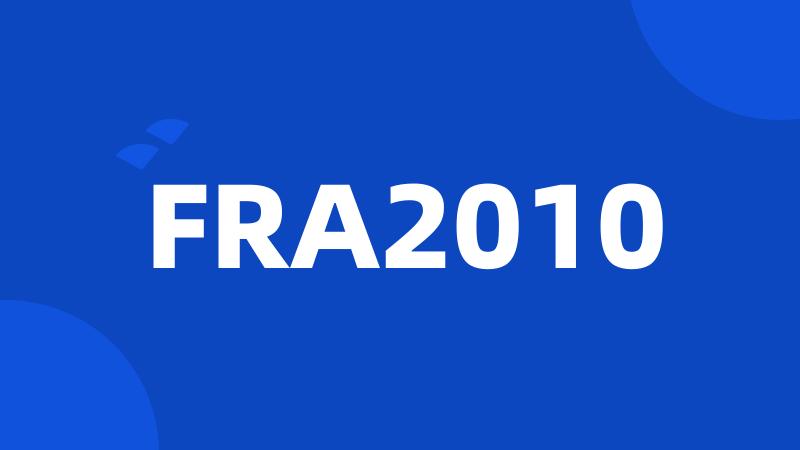 FRA2010