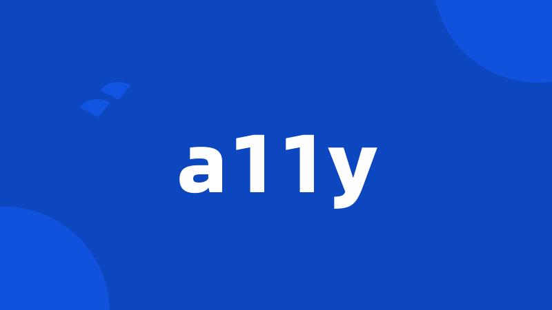 a11y