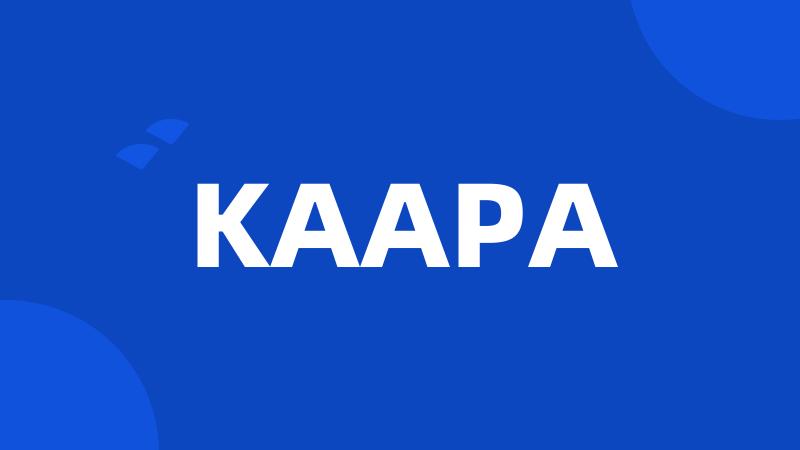 KAAPA