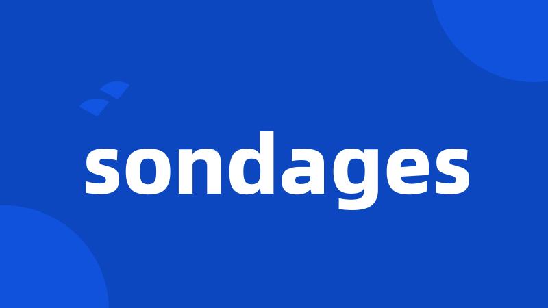 sondages