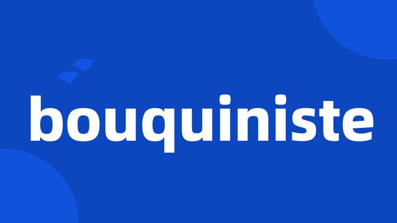 bouquiniste