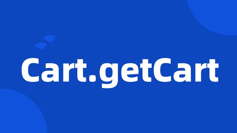 Cart.getCart