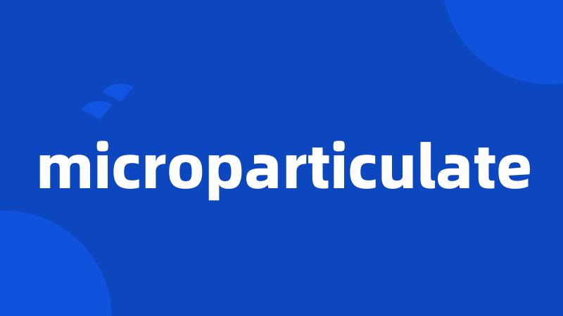 microparticulate