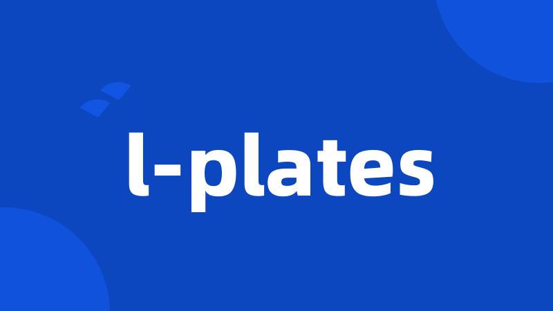 l-plates