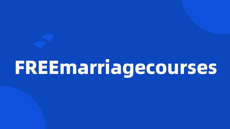 FREEmarriagecourses