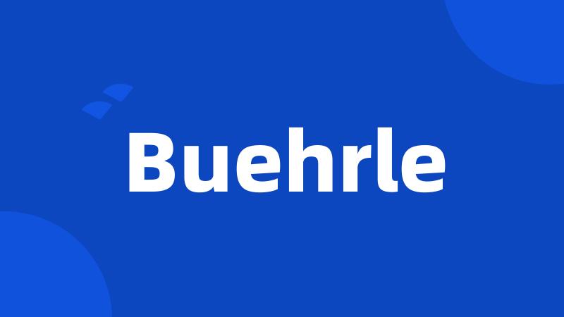 Buehrle